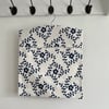 Navy and White Cotton Peg Bag