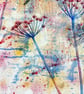 Dragonfly Floral Oil Painting:Original Framed Square Cow Parsley Canvas - Image 3