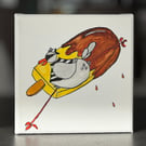 Cartoon Seagull with Ice Lolly Painting 