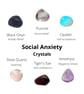 SOCIAL ANXIETY CRYSTAL, Healing Stones, Stress Relief Crystals, Calm Stone, Posi