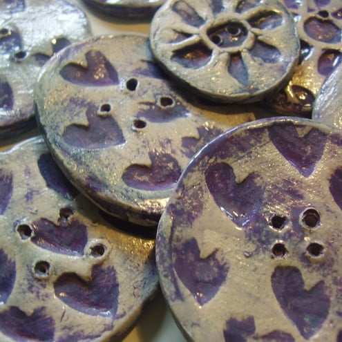 STONEWARE HANDMADE BUTTONS