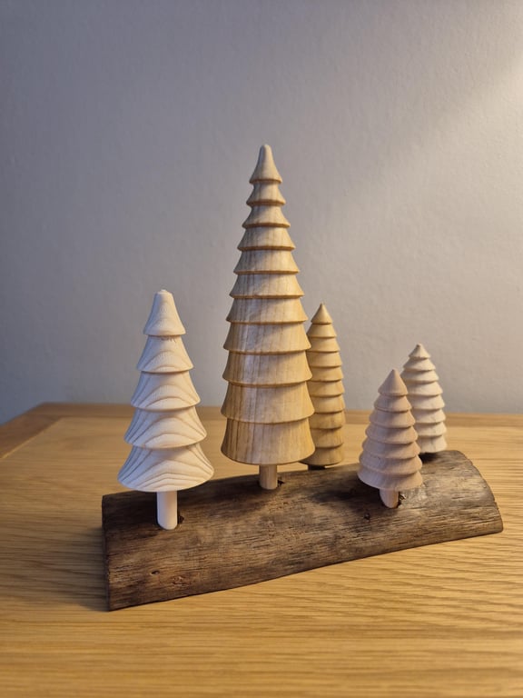 Decorative rustic Christmas tree ornament
