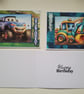 Kids Vehicle Birthday Cards - Set of 3 Children's Birthday Cards - 4x6 Inch - Image 8