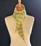 Long Pointy Scarf - Luscious Lime & Blossom