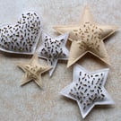Decorative Star and Heart Bowl Fillers