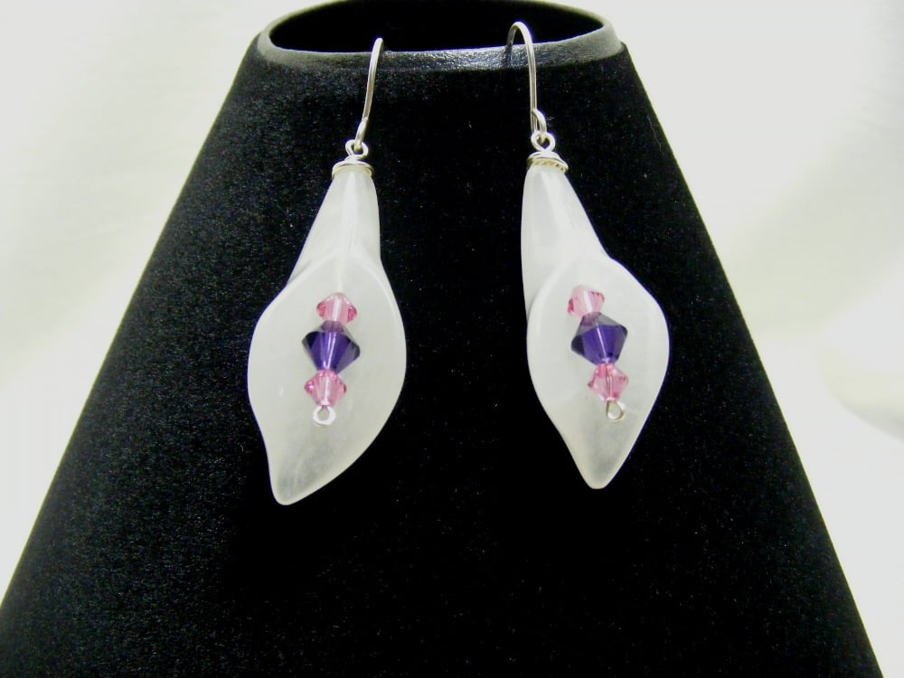 Quartzite and Crystal Earrings