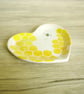 Small Heart Dish - Honeycomb and Bee - Image 1