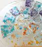 Fused glass ammonite, multicoloured ammonite ornament, glass art, beach gift.  - Image 2