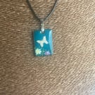 Handmade enamel pendant 