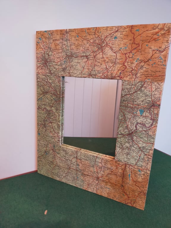 1952 Manchester map mirror