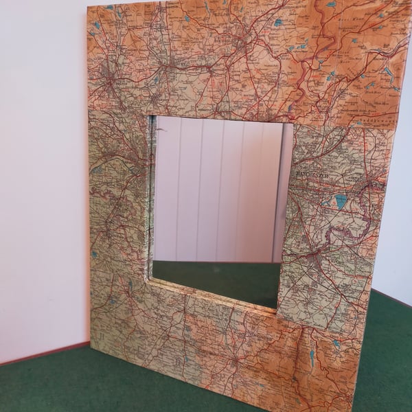 1952 Manchester map mirror