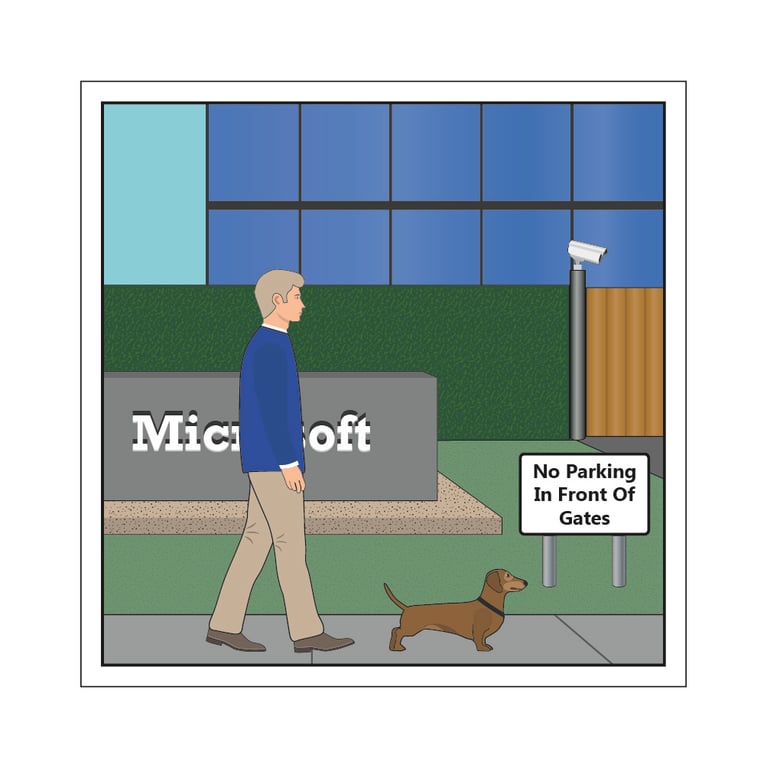 No Parking Postcard
