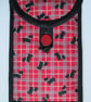 Red and Black Scottie Dog Plaid Kindle or 7" Tablet Case, E Reader Case - Image 1