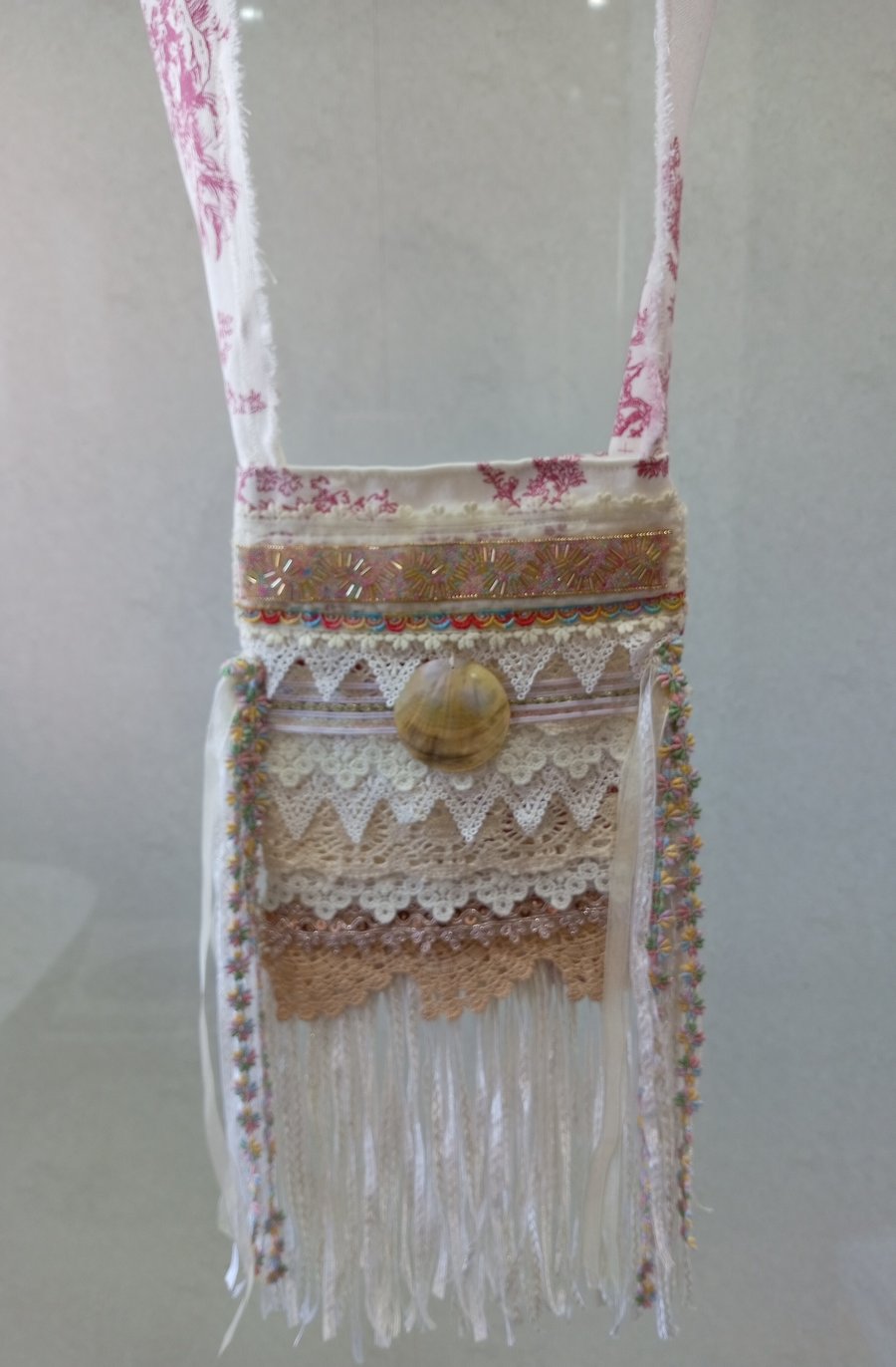 Gorgeous One of a Kind Cross Body Boho Bag