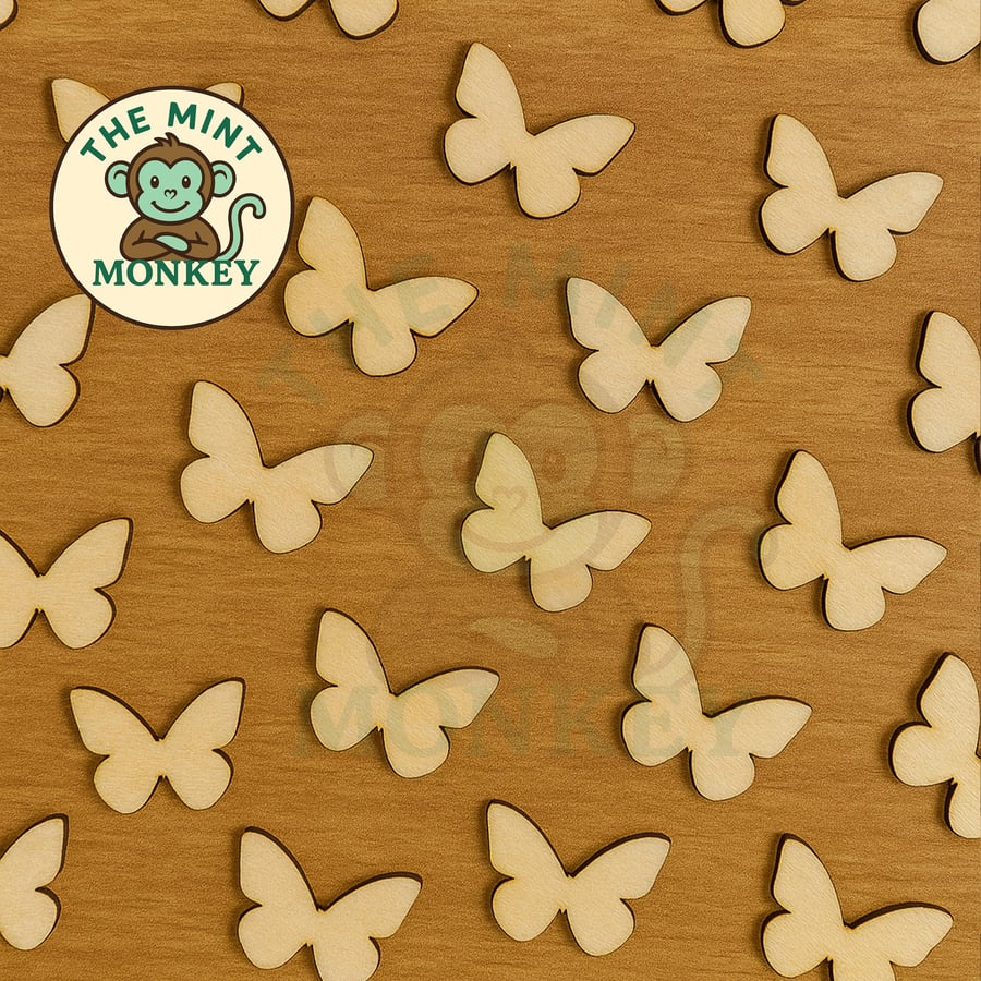 Butterfly Wooden Confetti Embellishments party Confetti
