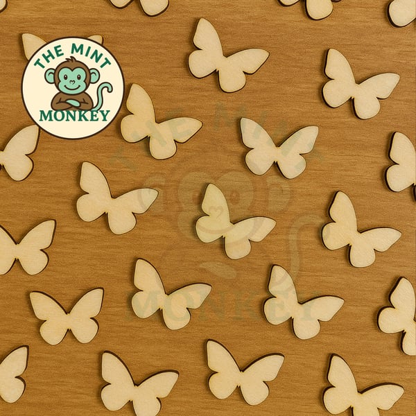 Butterfly Wooden Confetti Embellishments party Confetti