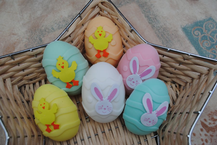 novelty egg shaped soaps x 2