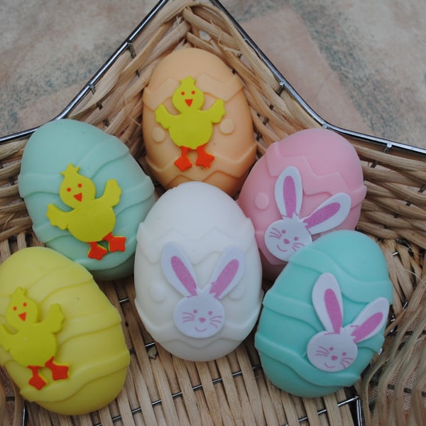 novelty egg shaped soaps x 2