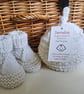 Designer Luxury Merino Wool Baby Hat & Booties Set 0-3 months size - Image 6