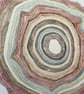 Autumn circles original watercolour painting  - Image 2