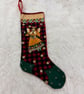 Embellished Christmas stocking