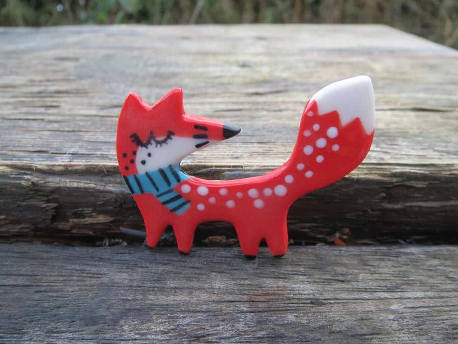 Mr.Fox Brooch