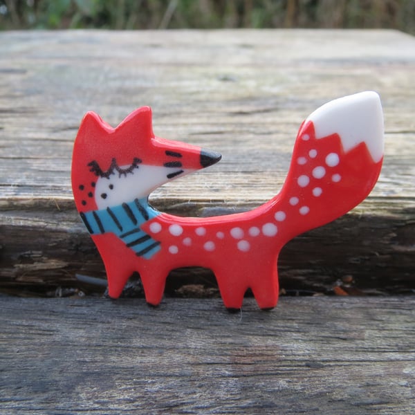Mr.Fox Brooch