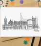 Reading Skyline Greetings Card - Image 1