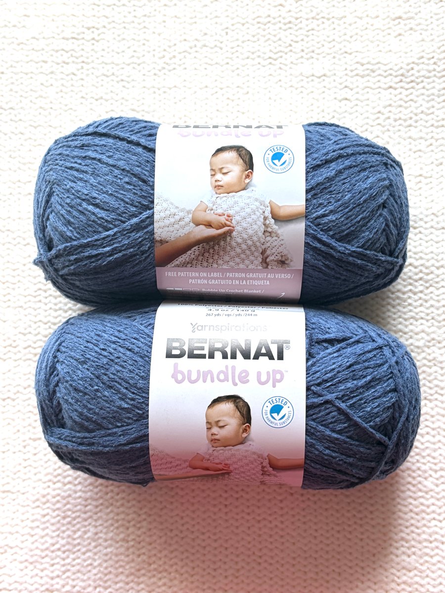 2 Balls x 140g Bernat Bundle Up Yarn Medium Yarn : Beluga