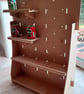 Peg board with shelves display stand - adjustable & flat packing. Craft fairs! - Image 2