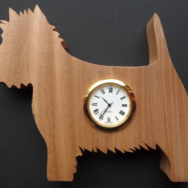 Westie shaped clock 