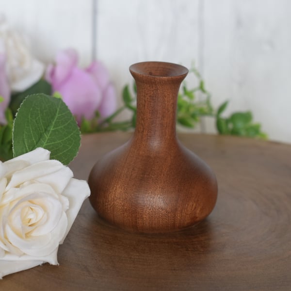 Wood Turned small twig vase 