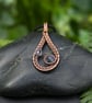 Simple Wire Wrapped Copper Teardrop Pendant - Choice of Colours - Image 7
