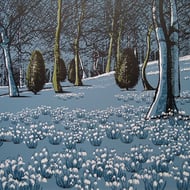 'Snowdrop Gardens' original hand-pulled screen print