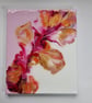 (12) Acrylic Art featuring Pink Blooms, Dancing Flow - Image 3
