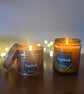 Amber Jars.  Natural Wax, Delicious fragrances.