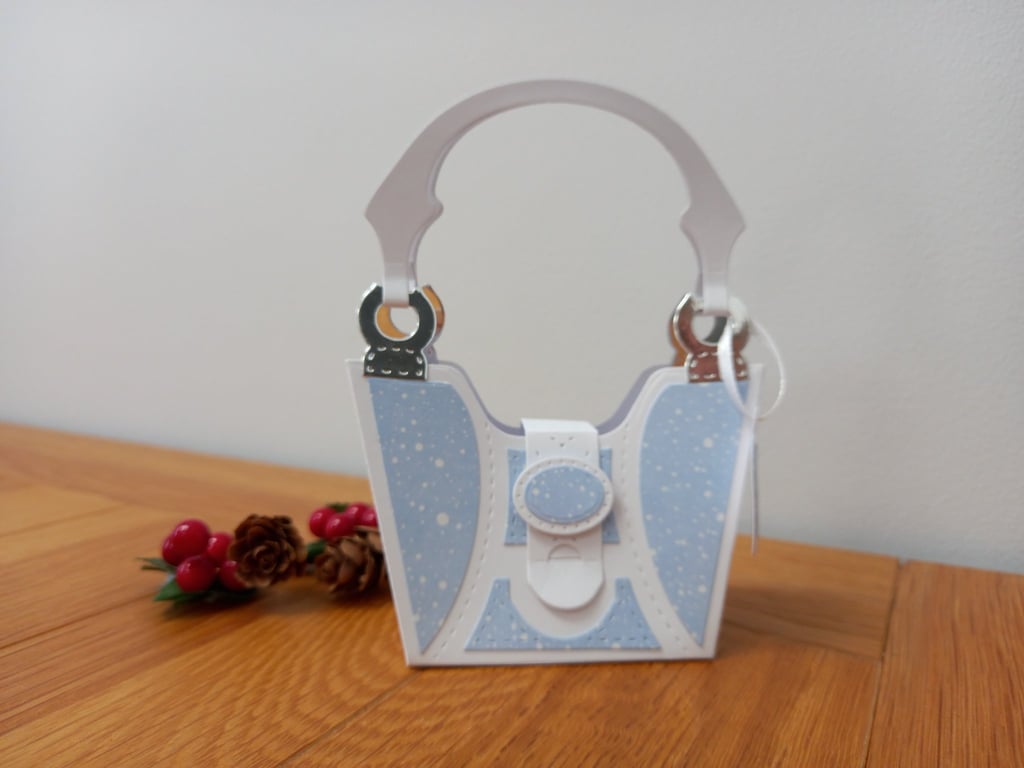 Snowstorm "Tres Chic" Handbag style gift bag, handmade