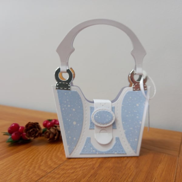 Snowstorm "Tres Chic" Handbag style gift bag, handmade