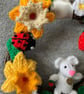 Wreath Decoration - White Mouse in Spring and Summer design - Image 2