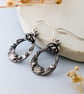 Forest-Inspired Teardrop Earrings – Recycled Fine Silver - Image 1