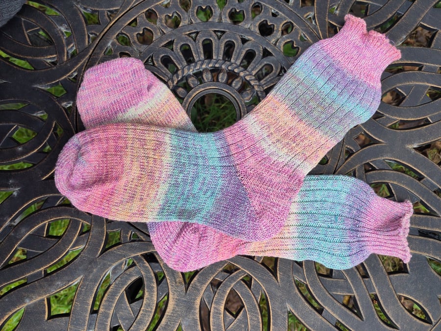 Handmade vegan socks for cleaner seas! Sustainable gift.