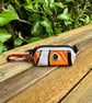 Repurposed Dog Poo Bag Holder Made From Pool Toy - Orange Clownfish