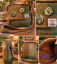 Harris Tweed Dinky Crossbody Bag, with handmade buttons