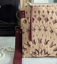 Clutch Pouch Bag - Chenille Large Pouch Bag with Detachable Leather Strap - Image 4