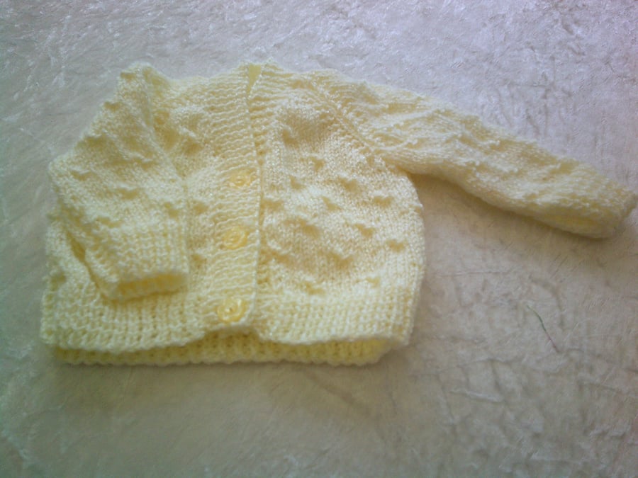 16 inch Lemon Sparkly Cardigan