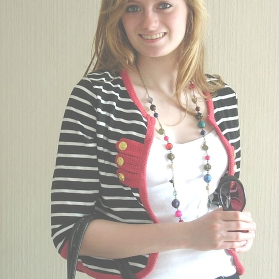 ON SALE - Military Stripe Cardi'