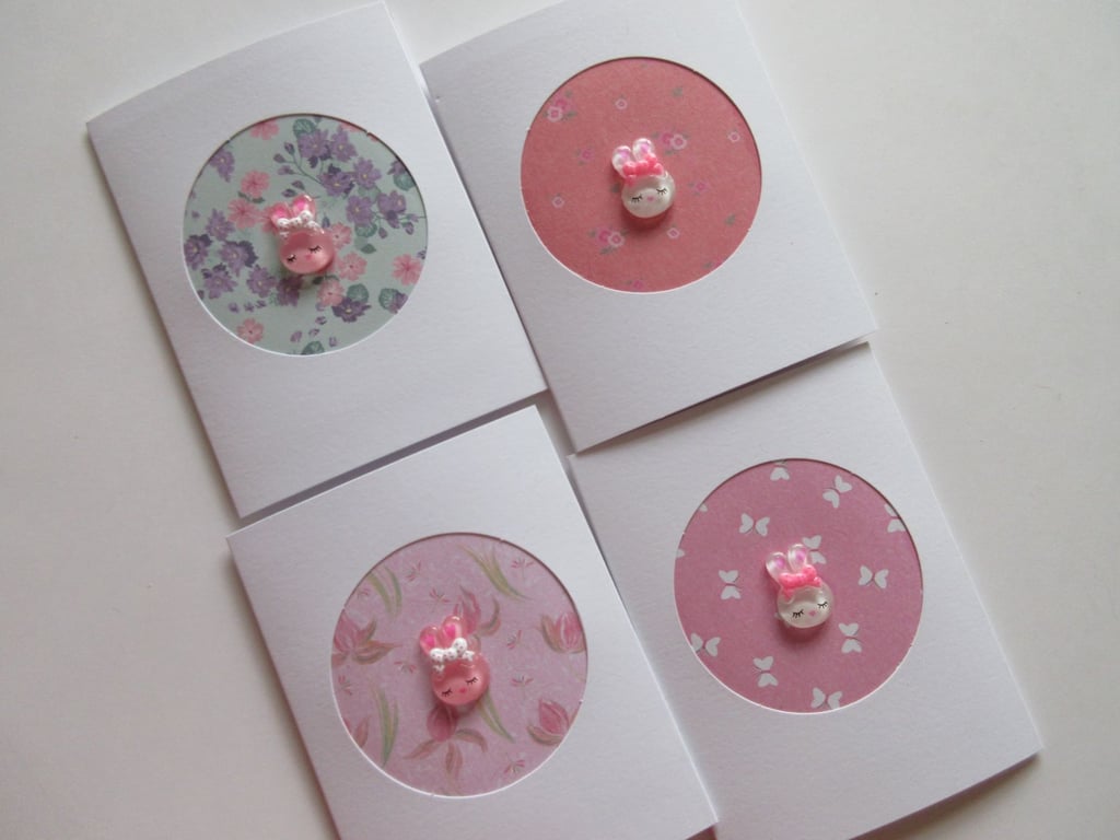 Bunny Rabbit Blank Note Cards Greeting Cards Beautiful Bundle