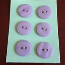 19MM LILAC BUTTONS WITH TWO HOLES FOR SEWING.