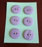 19MM LILAC BUTTONS WITH TWO HOLES FOR SEWING.