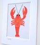 Orange batik 'Lobster' fabric picture - 5x7'' inc mount by CrossParkCrafts - Image 2